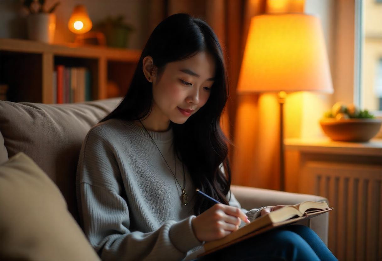 Person organizing tasks to manage ADHD symptoms